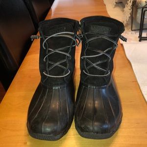 Black womens sperry boots